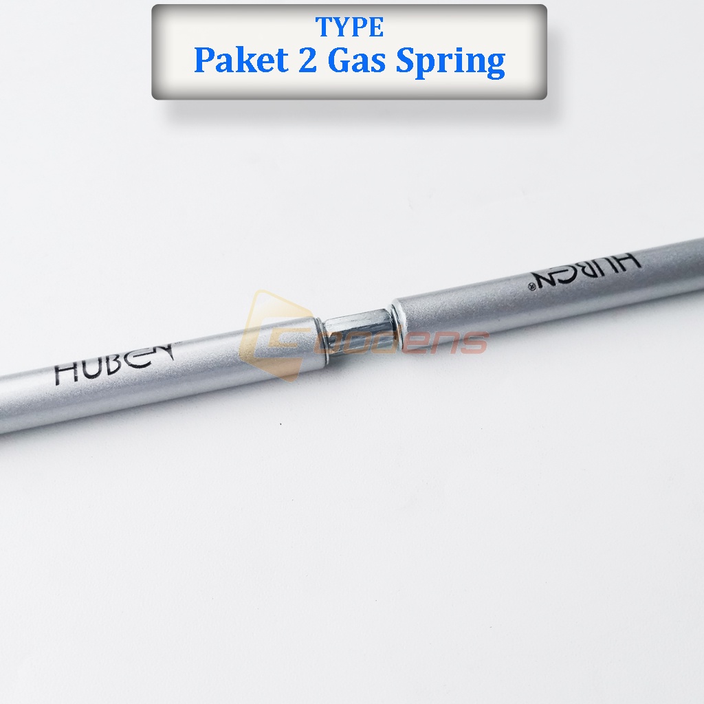Paket 2 Gas Spring dan Mur Hidrolik Jok Motor, Kap Mesin