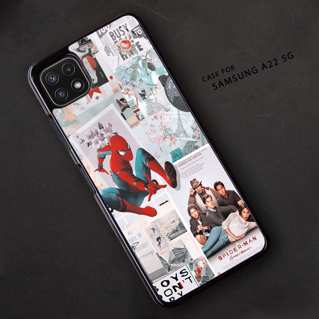 Case SAMSUNG A22 5G - Casing SAMSUNG A22 5G [ SPIDERMAN ] Silikon SAMSUNG A22 5G - Case Hp - Case Me