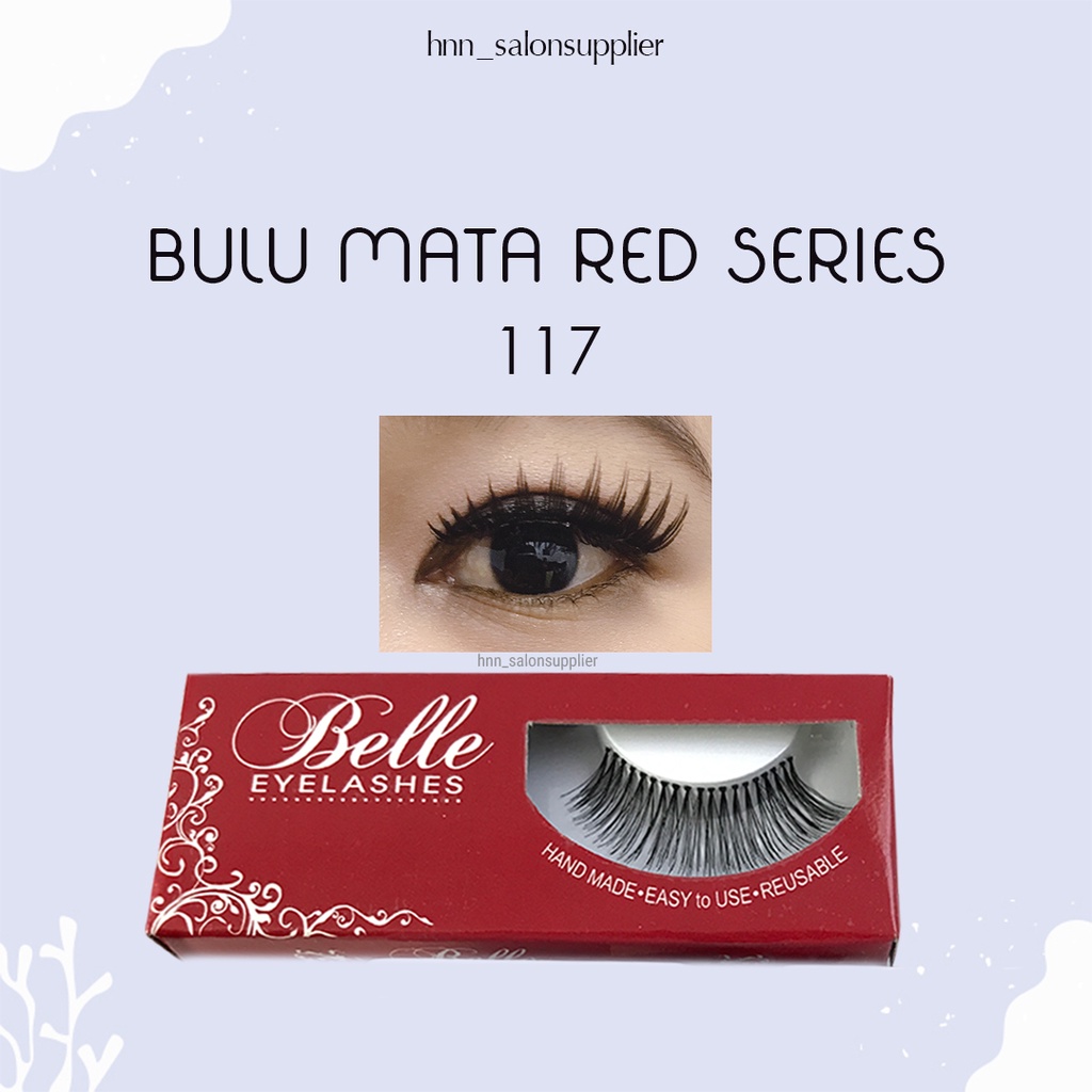 117 Bulu Mata Palsu Handmade Fake Eyelash Eye Lashes Lash Artifivial Belle Eyelashes
