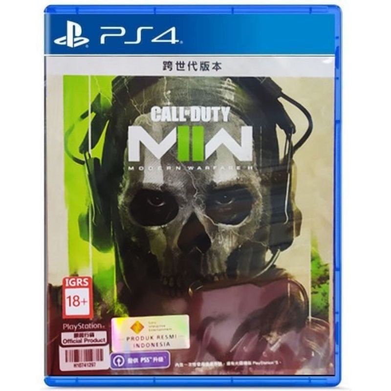 Call of Duty Modern Warfare 2 PS4 PS5 Kaset COD MW2 MW II MWII Playstation PS 4 5 CD BD Game Games Modernwarfare cod callofduty terbaru original asli ori black ops cold war mwii mw2 miiw m2w perang tembak tembakan seru petualangan reg 3 region asia reg3