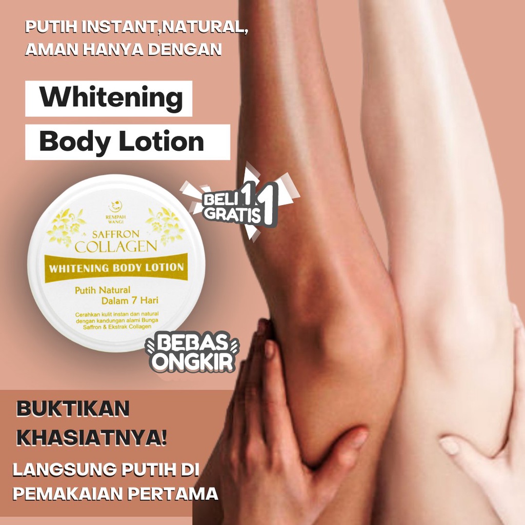 COD Salep Pemutih / Salep Glowing Ampuh Putihkan Wajah 10x Lebih Cepat Cream Glowing Malam Body lotion whitening Saffron Collagen