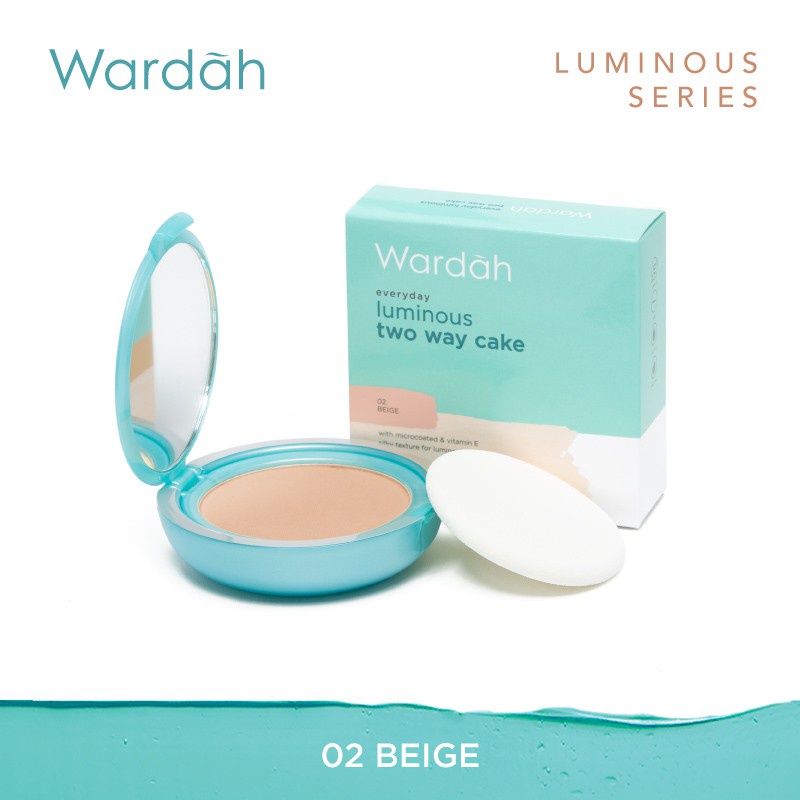 Wardah Everyday Luminous Two Way Cake 12 g - Bedak Dengan Hasil Matte Yang Halus Ringan Digunakan - COD Girlsneed77