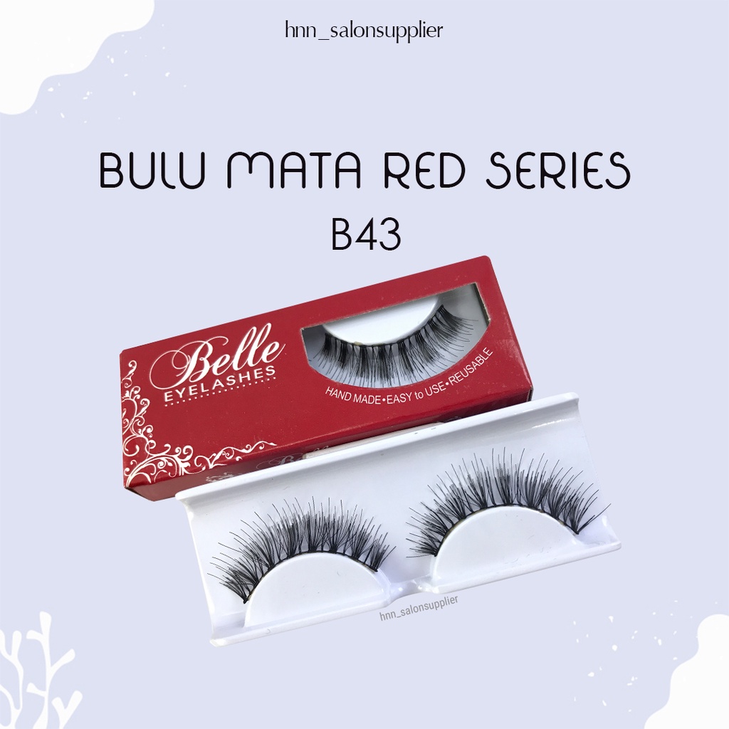 B43 Bulu Mata Palsu Handmade Fake Eyelash Eye Lashes Lash Artifivial Belle Eyelashes