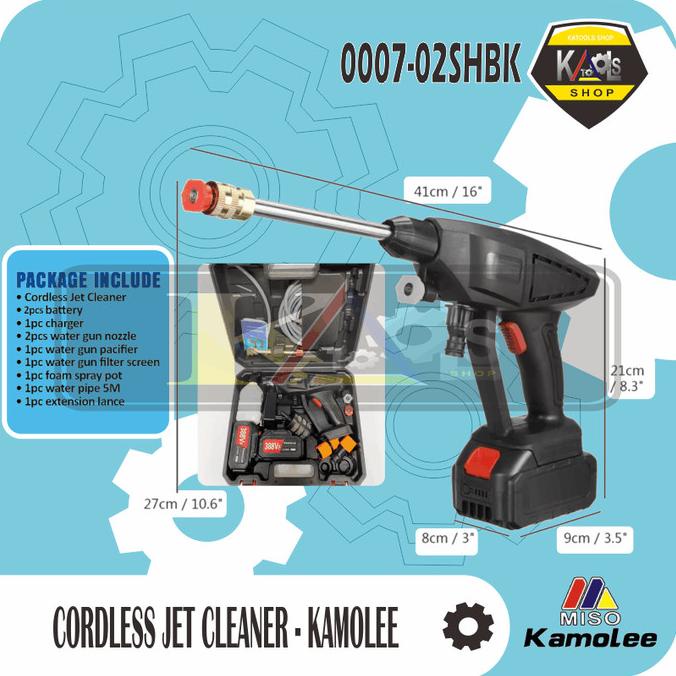 Kamolee - Cordless Jet Cleaner (Steam Ac & Mobil) - Varian Battery