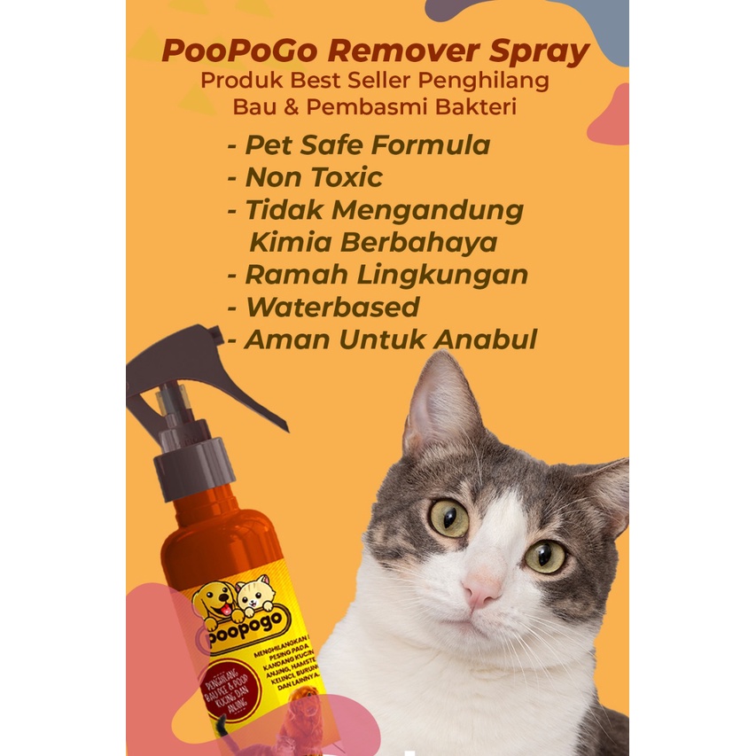 POOPOGO Pet Pee Deodorizer Cairan Penghilang Bau Pipis Peliharaan