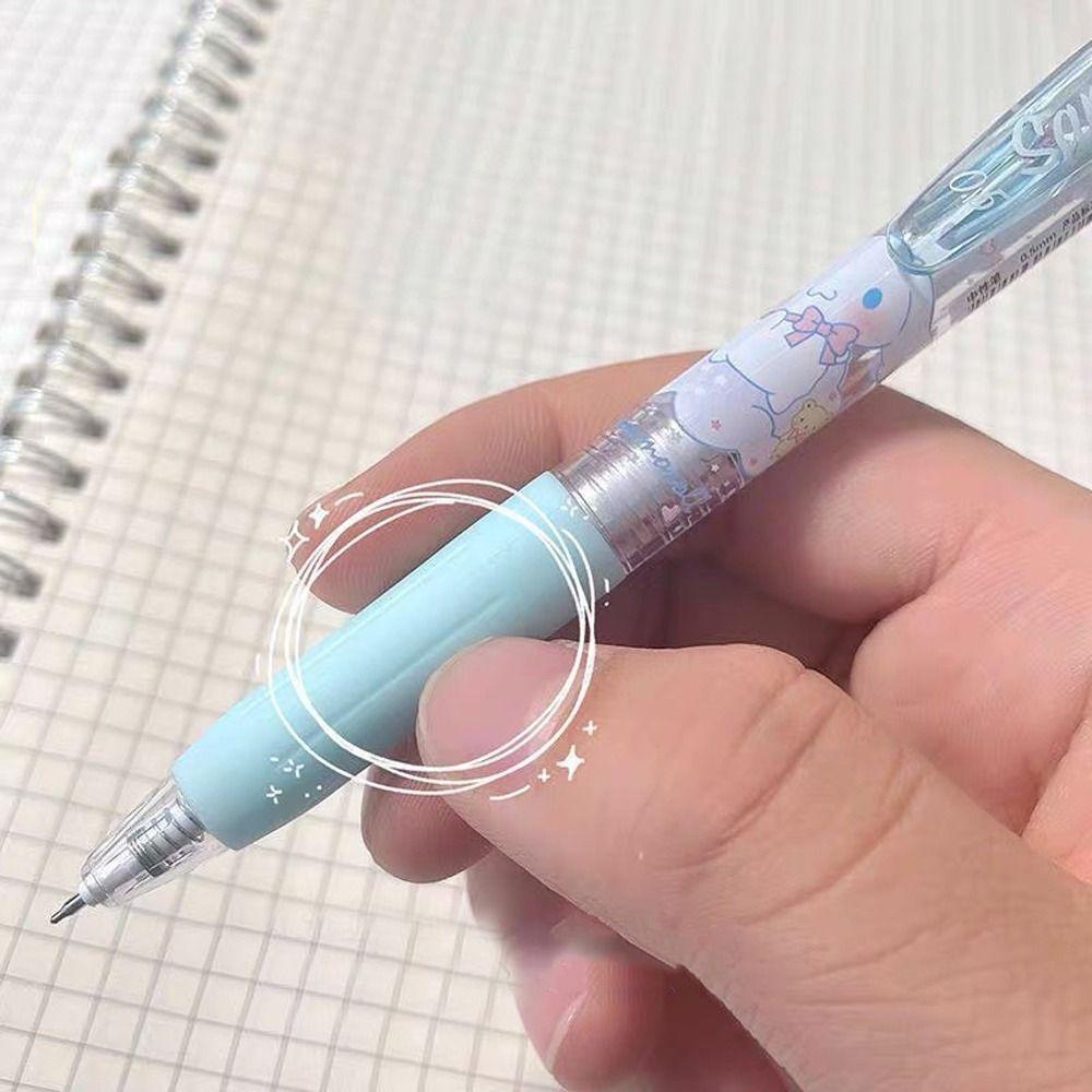 Mxbeauty Kartun Gel Pulpen 6 Pcs/set Alat Tulis Sekolah Perlengkapan Kantor Menulis Pulpen Ballpoint Kuromi Melody Cinnamoroll Anjing Penandatanganan Pulpen