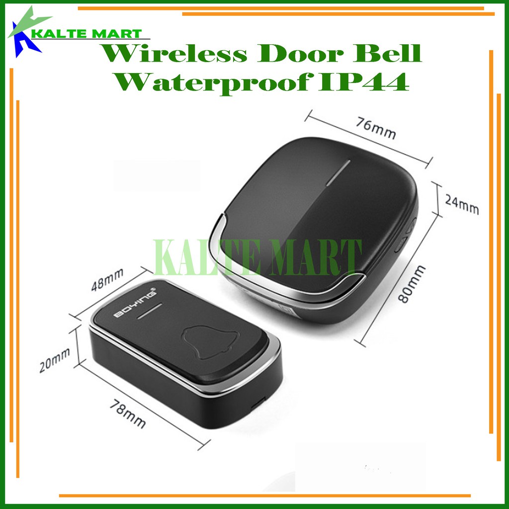 Bel Rumah Bel Pintu Wireless Door Bell Waterproof Doorbell 1 Receiver