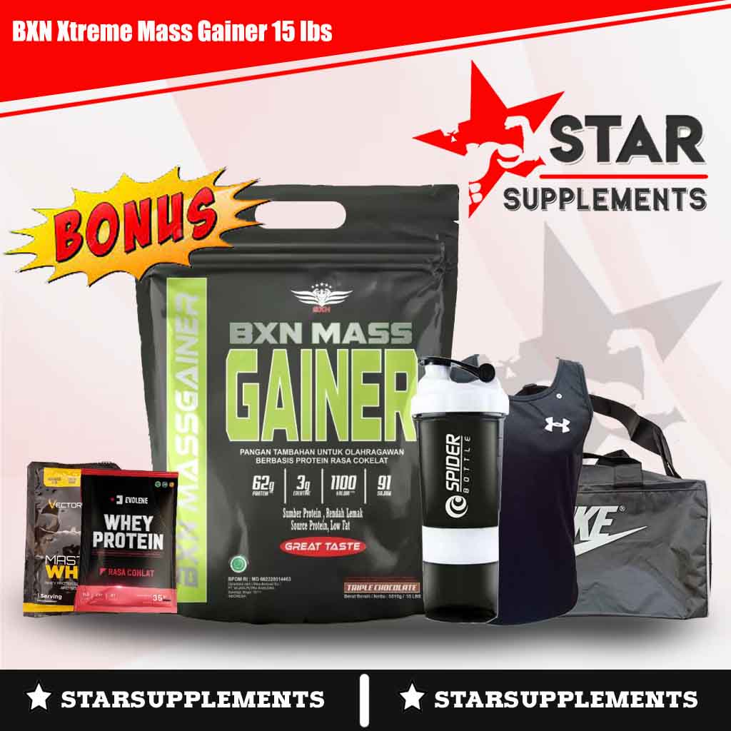 BXN Mass Gainer 15 lbs / Susu Penambah Berat Badan 15 lb Halal & BPOM
