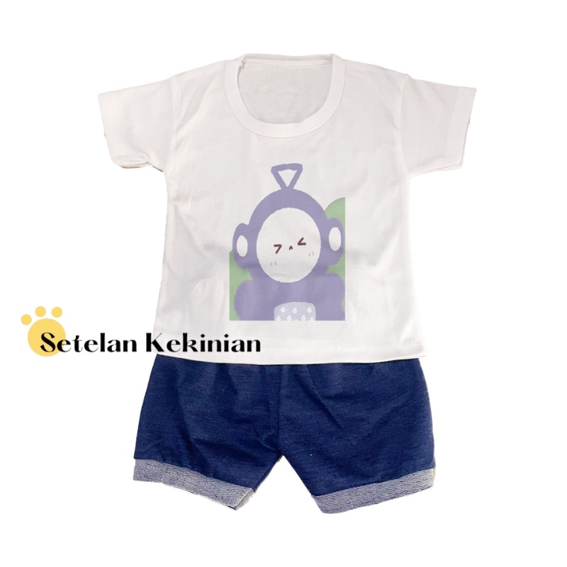 [BEAR] Setelan Anak Laki Laki 0-12bulan Bear Lucu Kekinian Set Baby Newborn Kado Akikah