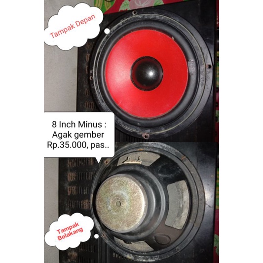 speaker elsound bekas 8 inch minus
