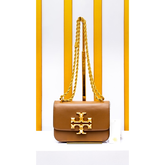 Tory Burch Eleanor Strap & Chain Small - Moose [100% Original]