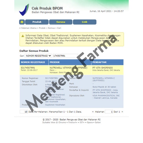 Nutriwell Vitamin C (Buffered) - Membantu Memenuhi Kebutuhan Vitamin C