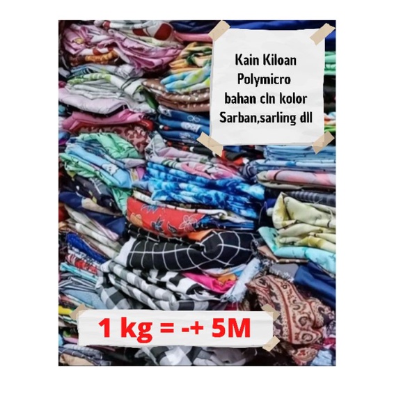 Kain Kiloan Bahan Celana Kolor/Daster