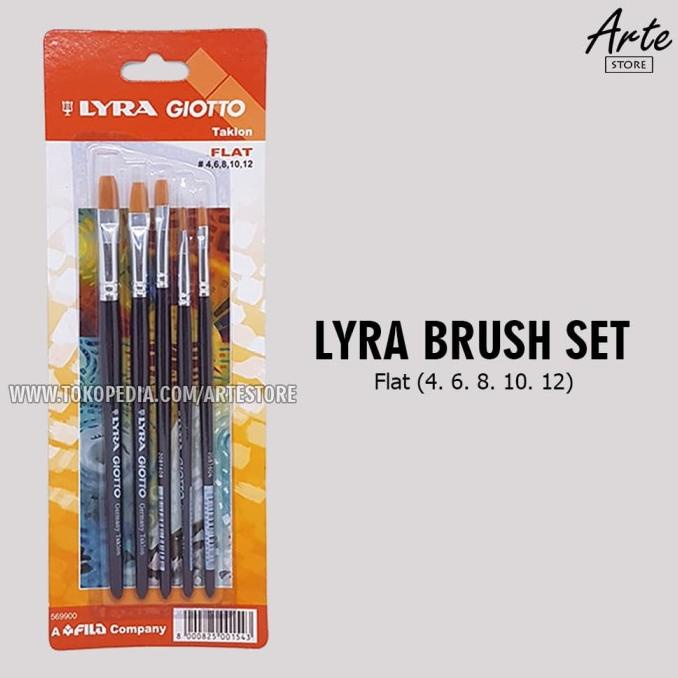 

[COD] Kuas Lukis Lyra Flat Set HEMAT Kode 567