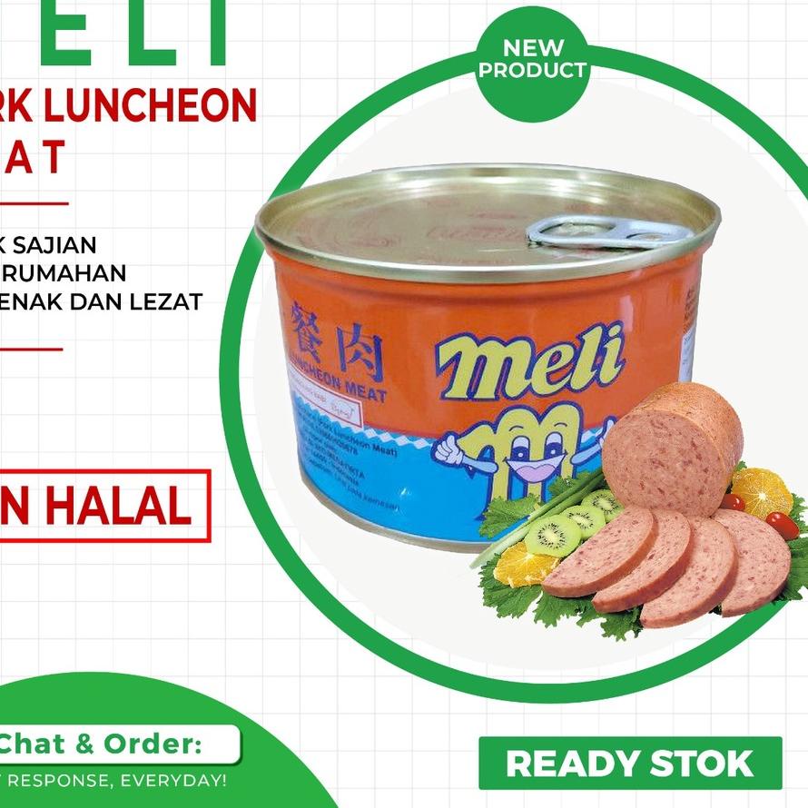 

✨10.10✨ MELI Ham Maling Pork Luncheon Meat 397gr-non halal !!