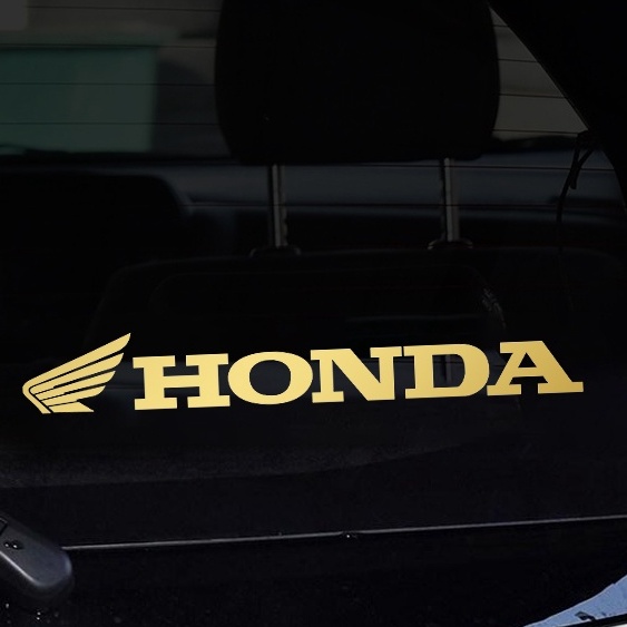 Honda Logo Laser/Reflektif Car Sticker Gaya Jepang Honda Techno Industrial Motorcycle Decoration Decal