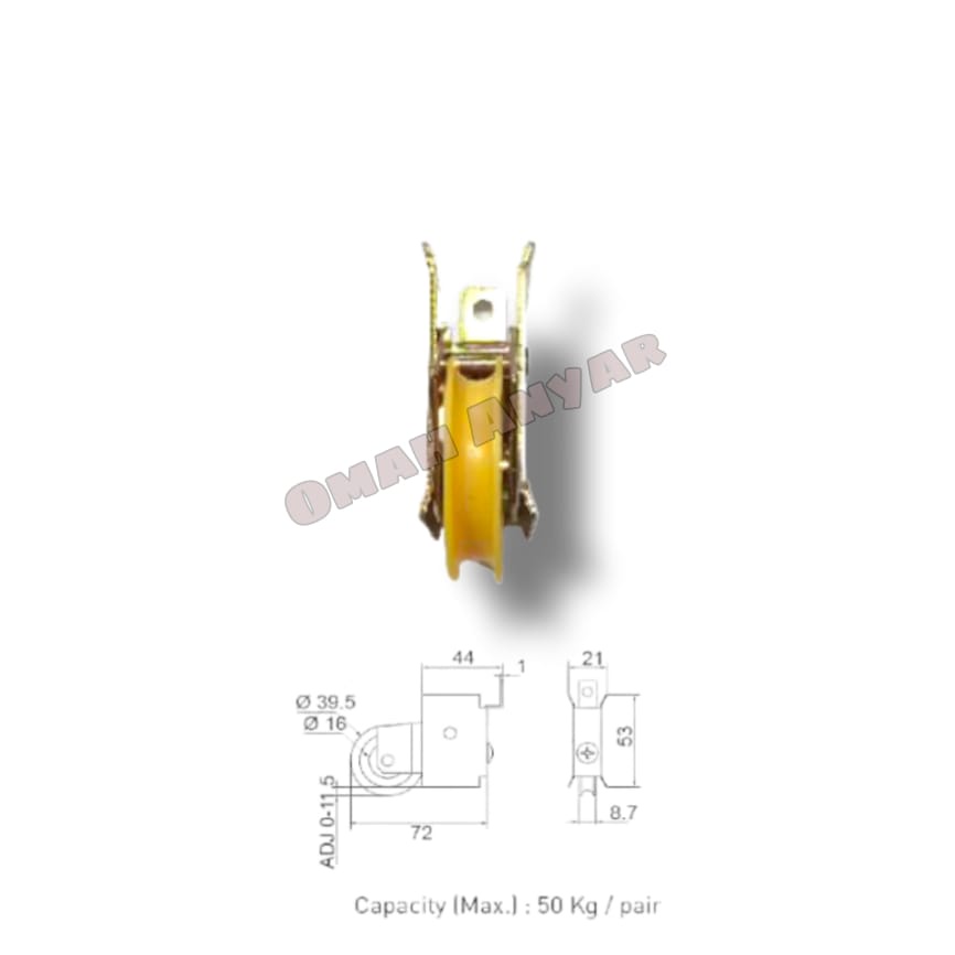 Roda Sliding Pintu Geser Aluminium RSD Besar Dekson ASLI