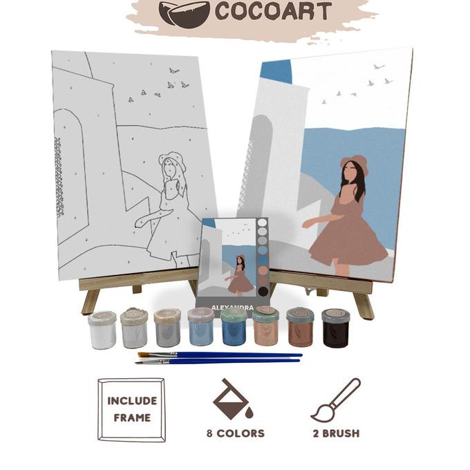 

Paint By Number Kit [ Alexandra ] - Cocoart.id I Kanvas 20 x 30 cm