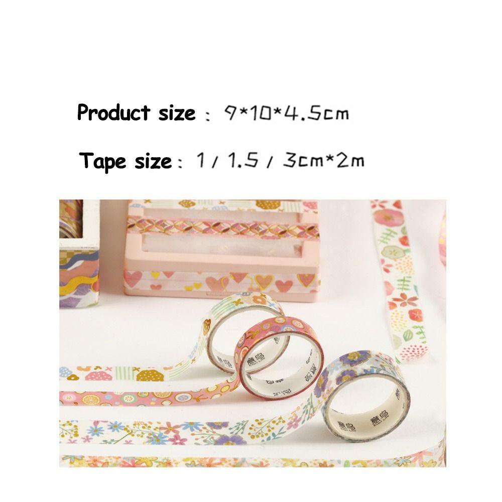 R-flower 60Rolls/Set Washi Tape Lucu Segar Kualitas Tinggi Scrapbooking Gadis Hati Sedikit Segar Kreatif Alat Tulis DIY Bahan