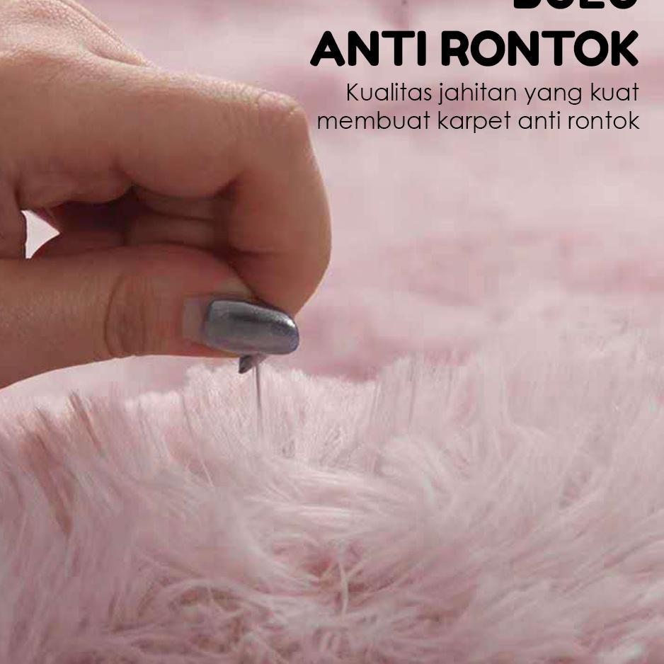 Dapatkan--Karpet Bulu Anti Slip / Karpet Bulu Tebal Murah / Karpet Bulu Kekinian Minimalis / Karpet 