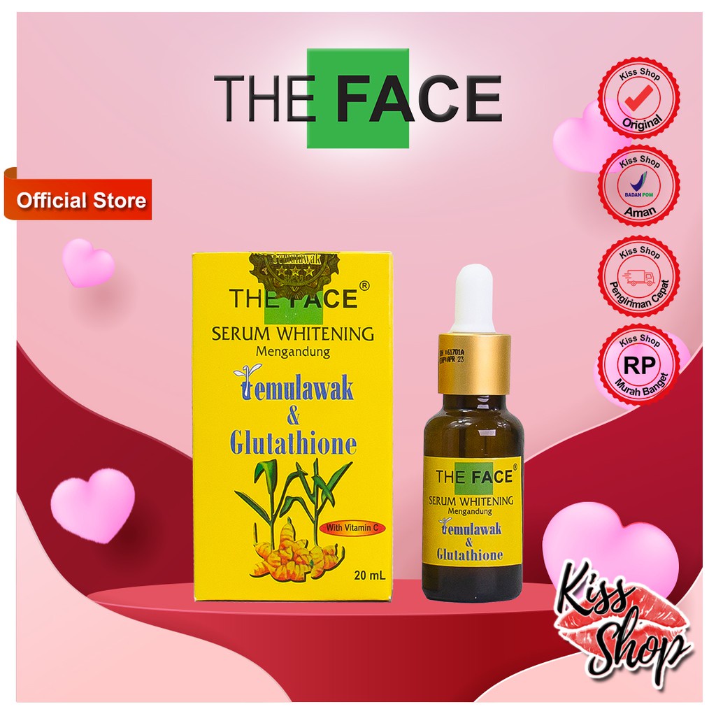 Serum Wajah Whitening Temulawak The Face 20ml/BPOM/COD/PROMO