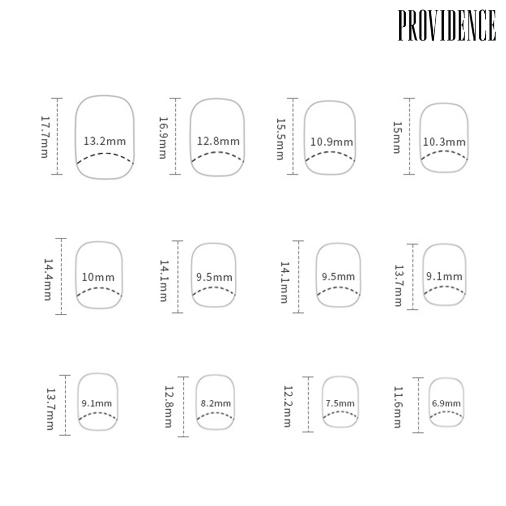 24 Pcs Kuku Palsu Aksen Rantai Mutiara Berlian Imitasi