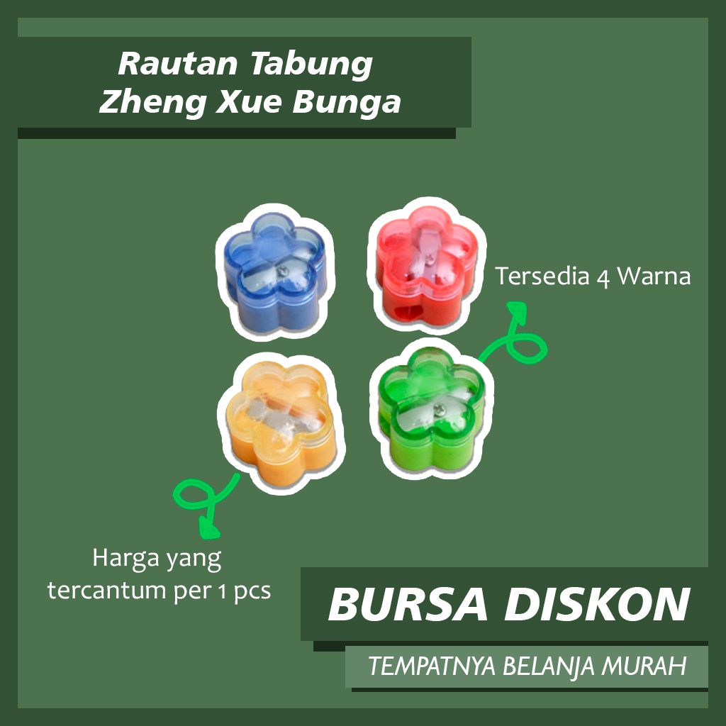 

Rautan Pensil Tabung Bunga Hati Apel Kupu Serutan Pengserut Seliver