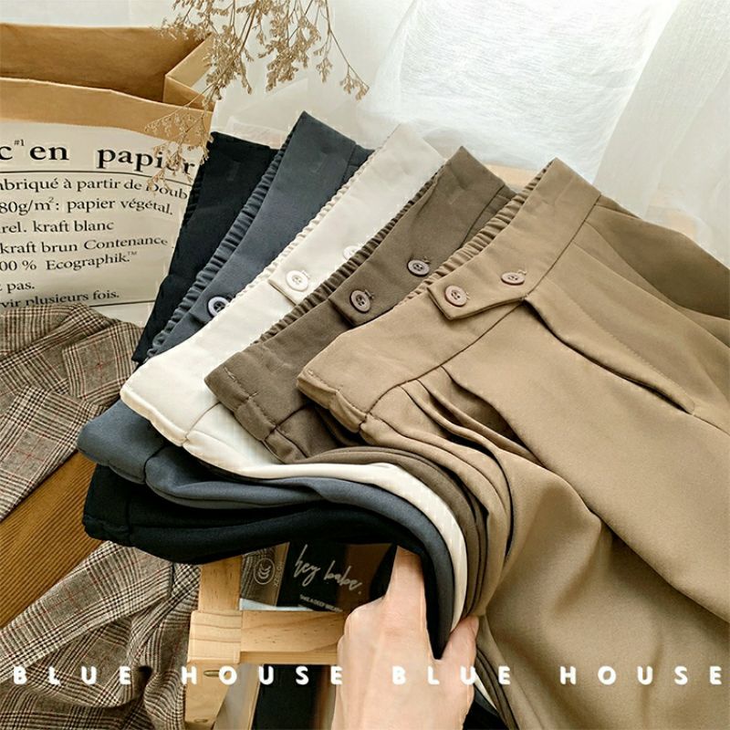 Josie pants E05-Loose pants Trousers wanita-celana kulot-culotte HW