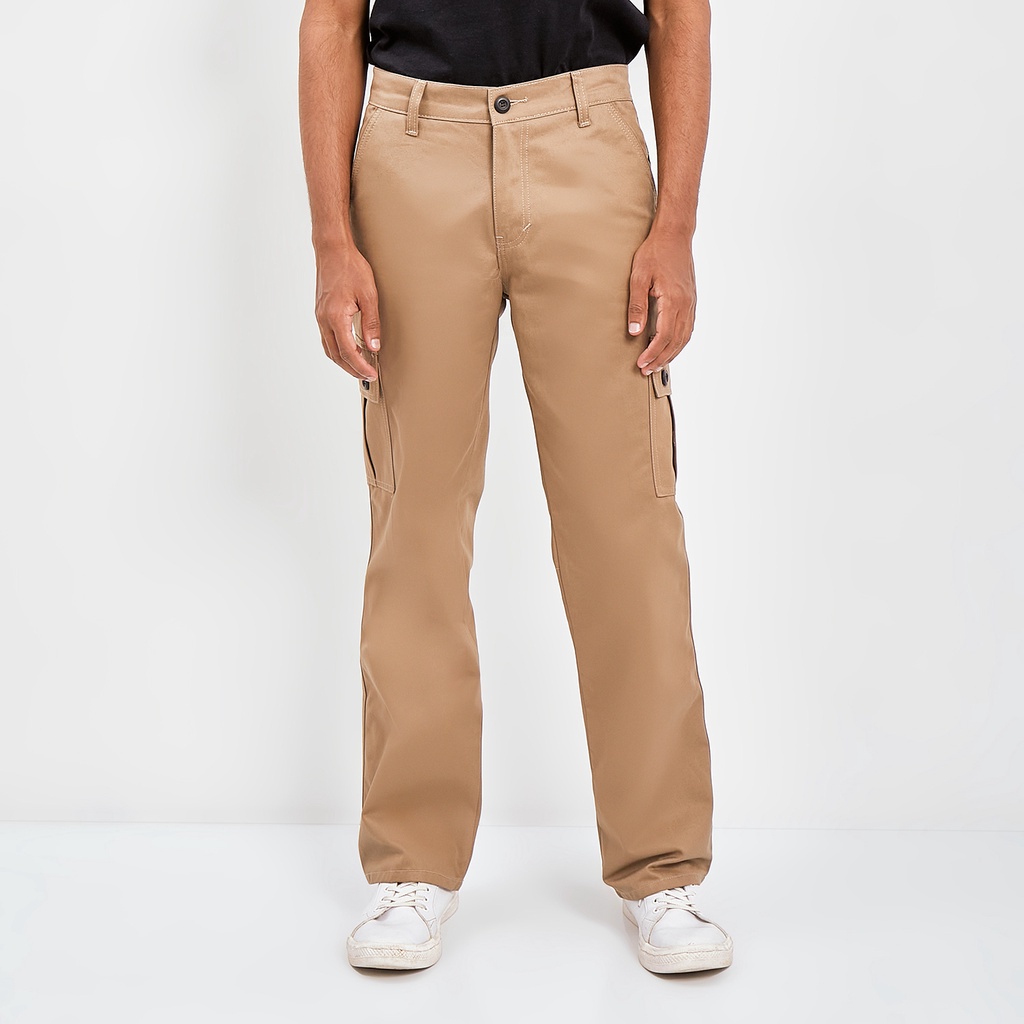 Pluviophile - Long Cargopants celana cargo panjang reguler - Khaki