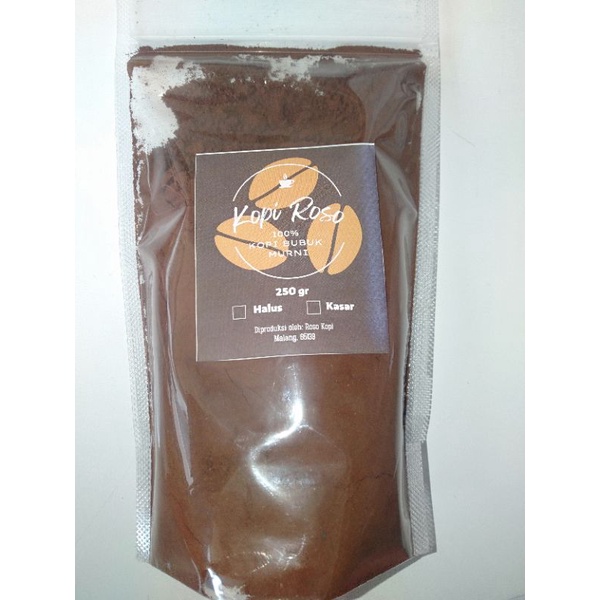 

Kopi Bubuk Murni 'ROSO' 250gr