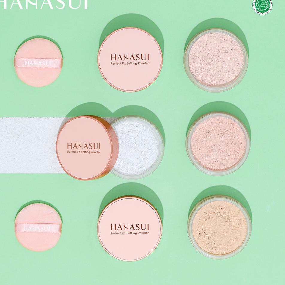 Buran Beli Hanasui Perfect Fit Setting Powder 12gr - Bedak Tabur Natural age Original BPOM Super
