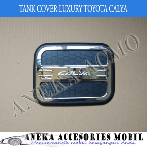 [BAYAR DIRUMAH] Garnish Tutup Bensin / Tank Cover Garnish Luxury Black Toyota Calya / Perlengkapan V