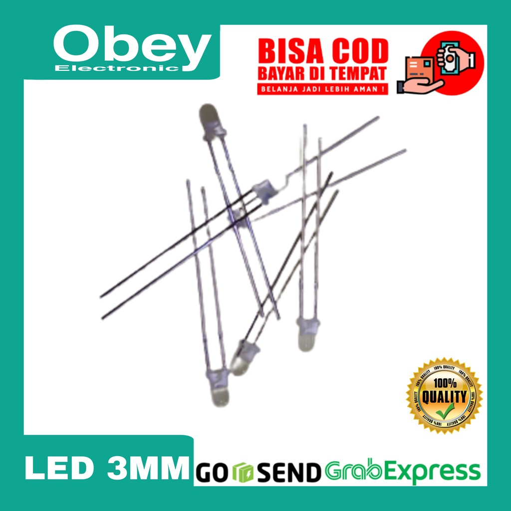 Lampu Led 3 mm 3mm warna