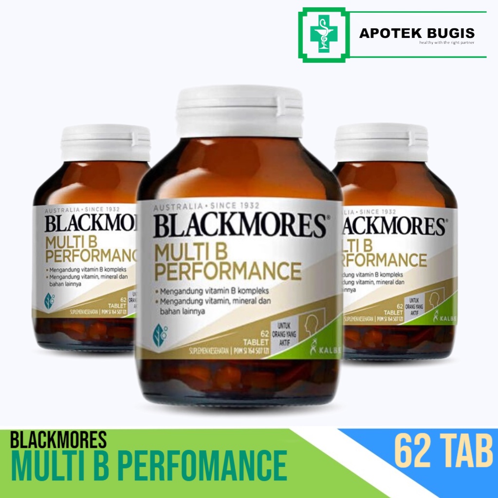 Blackmores Multi B Performance Isi 30-62 Tablet Bantu Jaga Kesehatan Orang Aktif Suplemen makanan