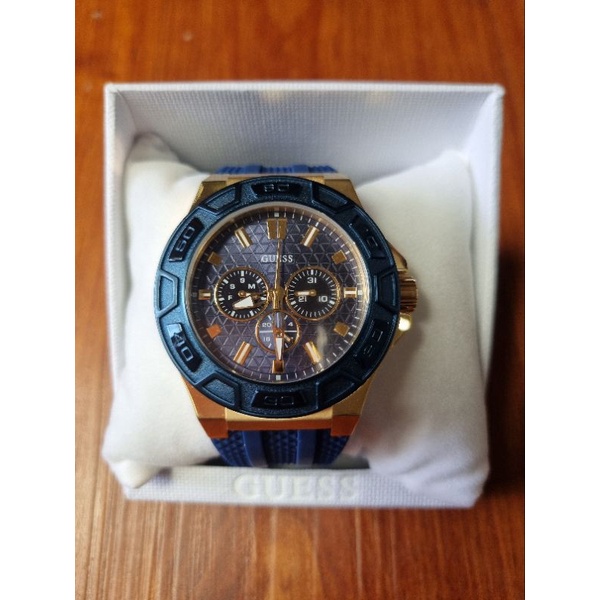 Jam Tangan Guess Original Unisex Pria Wanita Warna Navy NEW with Box