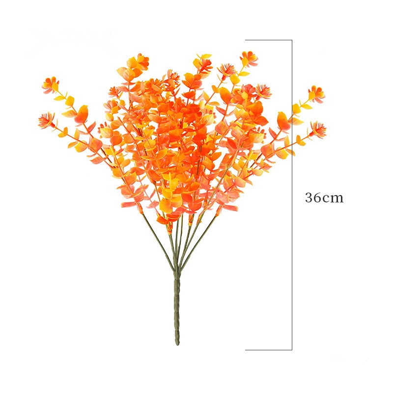 7 Kepala Bunga Eucalyptus Chrysanthemum Dan Violet Lavender Buatan Bahan Plastik Untuk Dekorasi Rumah