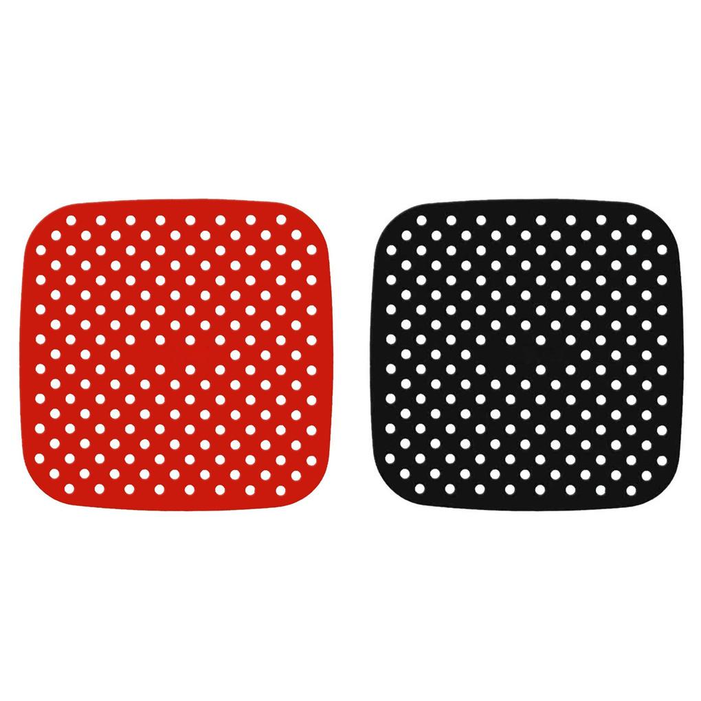 Air Fryer Liner Reusable Airware Mat Non-stick Persegi Dapur Air Fryer Aksesori