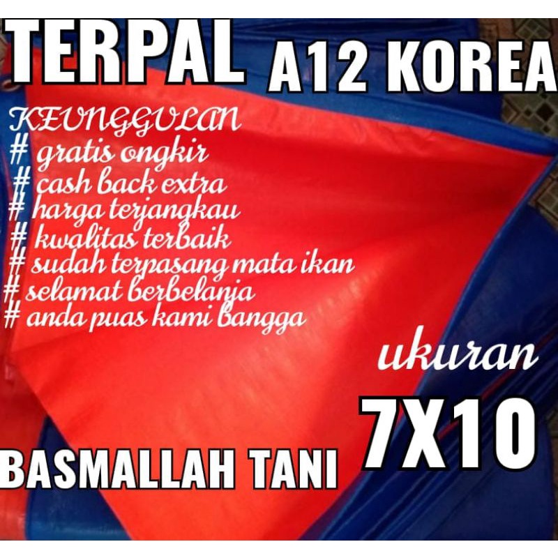 Terpal korea A12 ukuran 7x10 meter mrek TRECK