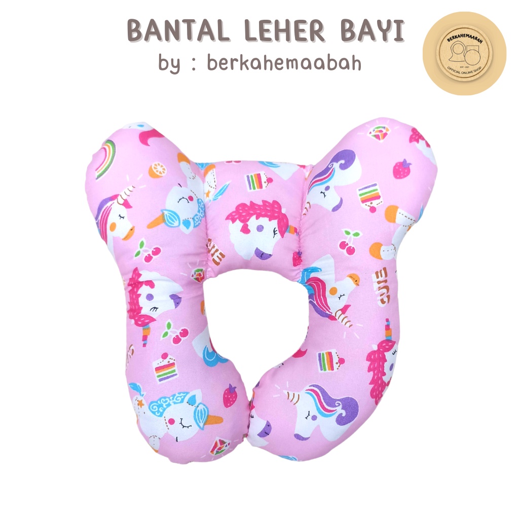 Bantal Leher Bayi Variasi Unicorn | Bantal Kepala Leher Bayi | Baby Travel Pillow | Bantal Perjalanan Bayi | Total Support Headrest