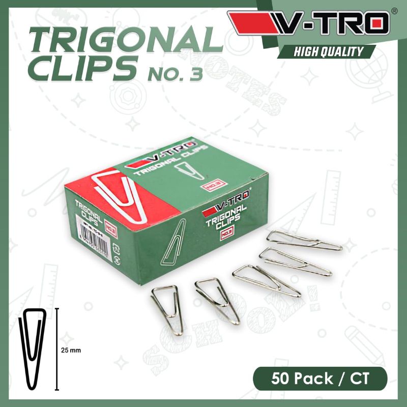 

Dalingshop [Ecer Box Kecil] Paper Clip / Triagonal Clip No.3 25mm / Penjepit Kertas