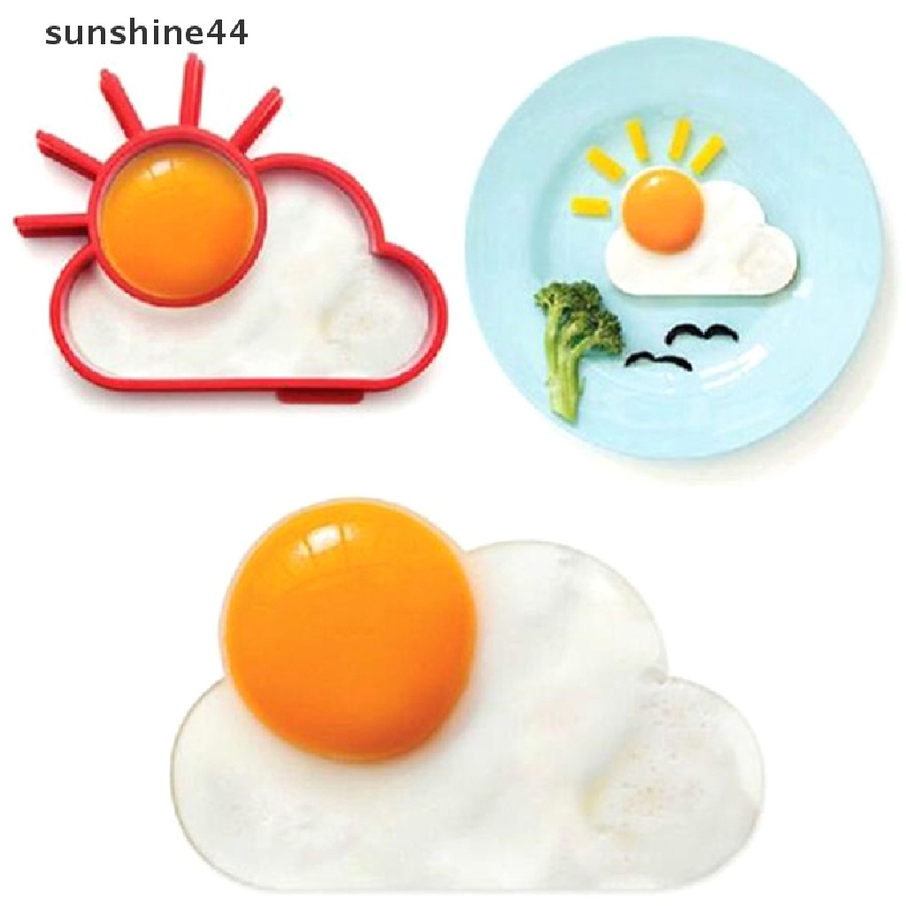 Sunshine 1PC Cetakan Telur Goreng / Pancake Bentuk Matahari / Awan Bahan Silikon