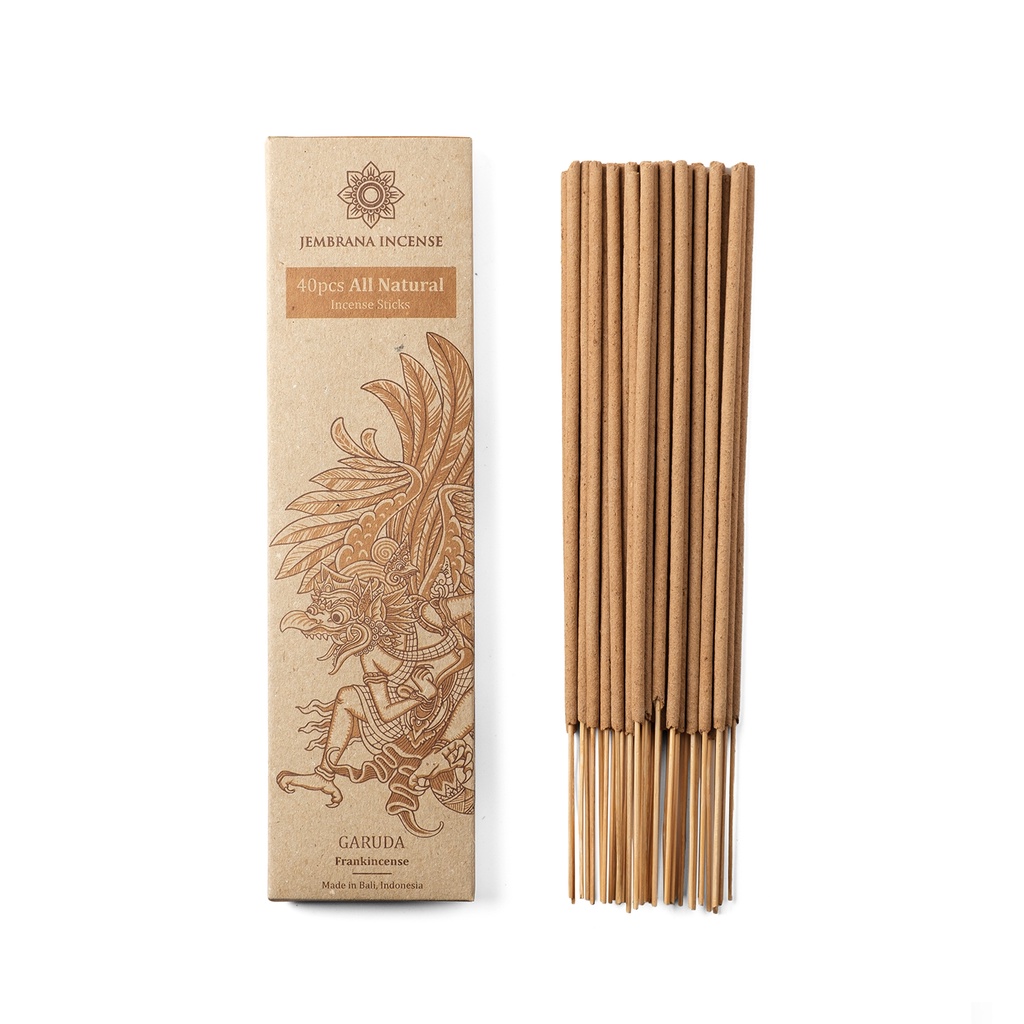 Jembrana Incense - Dupa Bakar Stik Alami Tanpa Parfum khas Bali, Asli Aroma Gaharu / Herbal / Menyan
