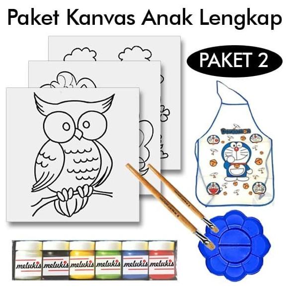 

[COD] Paket Kanvas Lukis Gambar Anak Mewarnai Lengkap - 2 BERKUALITAS Kode 242