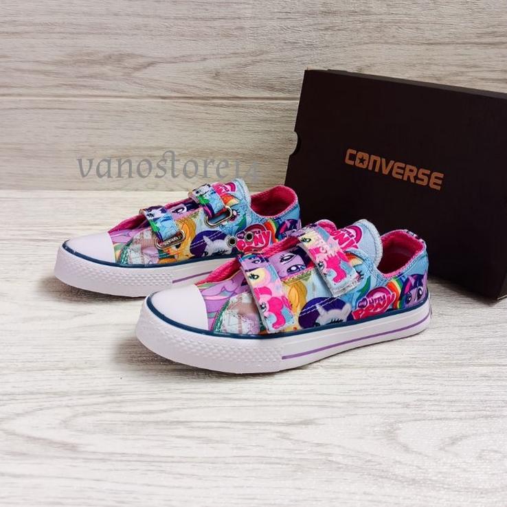 Special Price.. New Sepatu Anak Perempuan Sepatu Sneakers Anak Cewek Converse Motif Little Pony Lucu