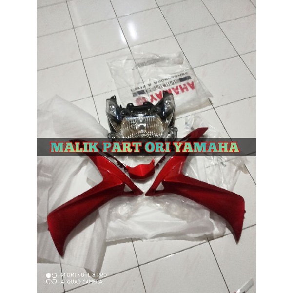 SAYAP BODY DEPAN DAGU LAMPU DEPAN XEON RC MERAH PART ORIGINAL YAMAHA
