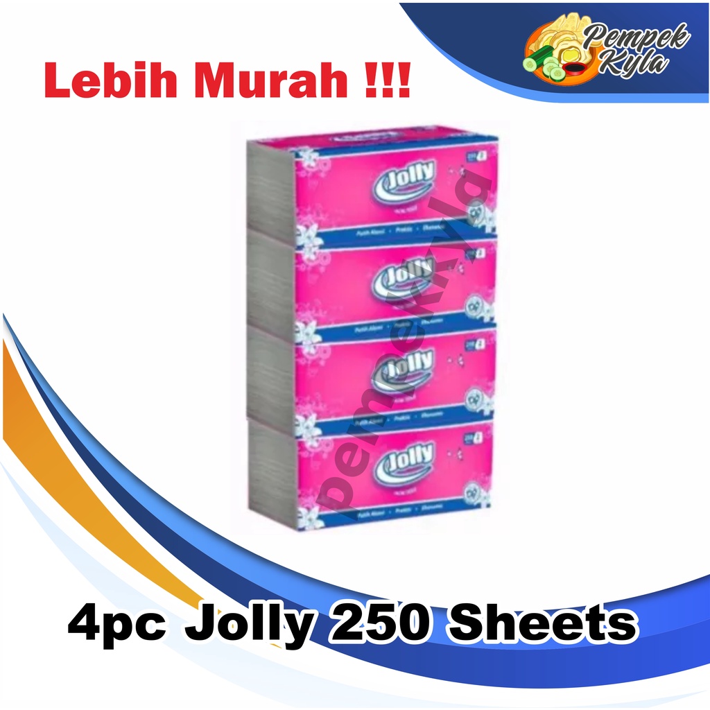 4pc Tissu Jolly 250 sheets