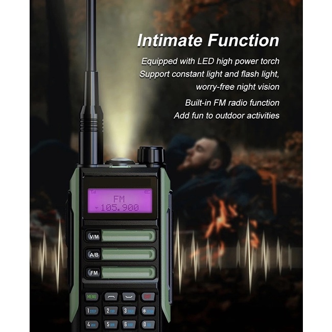 UV-16 PLUS - Two-Way High Power Handy Radio Walkie Talkie