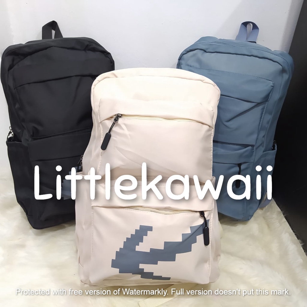 LK/Tas Ransel Laptop Backpack Parasut Sekolah Fashion Casual Remaja Dewasa Pria Wanita Import