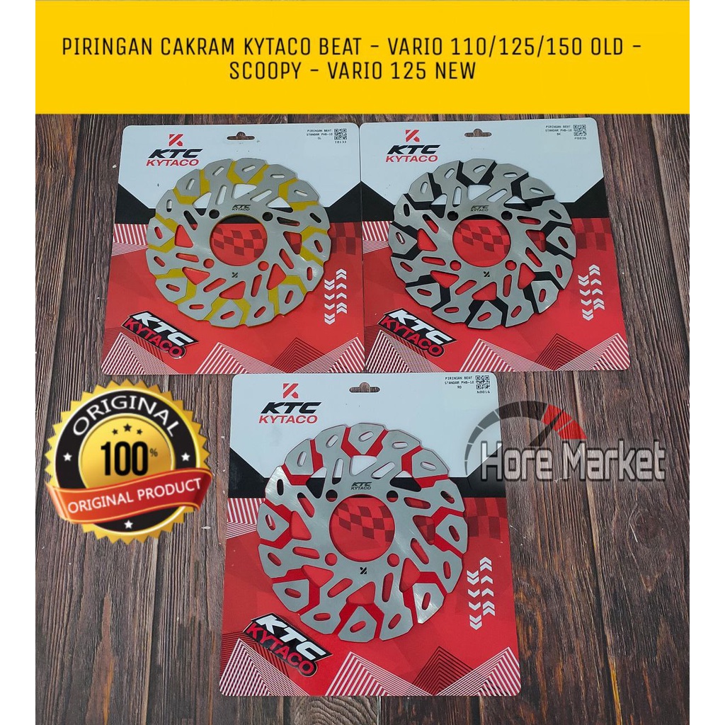 PIRINGAN CAKRAM KTC VARIO 110 125 150 BEAT FI KARBU DELUXE STREET SCOOPY OLD LED 2012 2013 2014 2015