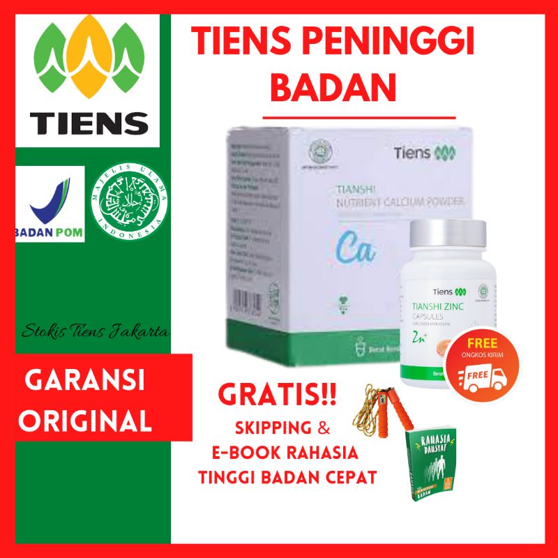 TIENS PENINGGI BADAN ORIGINAL Susu NHCP dan Zinc Capsule Ori